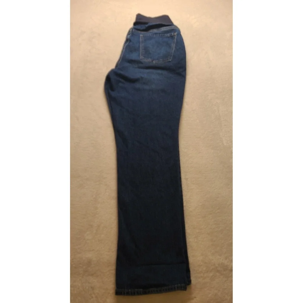 Old Navy Maternity Boyfriend Women's Jeans Blue Full Panel Denim Size 16 Pants‎